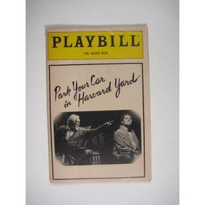 Park Your Car Harvard Yard Playbill 1991 Music Box Robards Judith Ivey TEAR